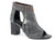 Roper Womens Sanded Black Leather Bettina Peep Toe Heels