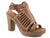 Roper Womens Beige Leather Mika III Tooled Sandal Shoes