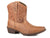 Roper Womens Tan Leather Dusty Tooled Snip Toe Cowboy Boots