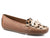 Roper Womens Tan Leather Lilly Leopard Hair Loafer Shoes