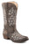 Roper Womens Brown Faux Leather Riley Bouquet Cowboy Boots