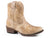 Roper Womens Vintage Tan Faux Leather Short Stuff Cowboy Boots