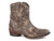 Roper Womens Dark Brown Faux Leather Short Stuff Cowboy Boots