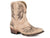 Roper Womens Tan Faux Leather Amelia Eagle Cowboy Boots
