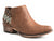 Roper Womens Brown Faux Leather Sedona Ankle Boots