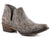 Roper Womens Grey Faux Leather Ava Western Ankle Boots