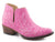 Roper Womens Pink Faux Leather Ava Western Ankle Boots