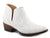 Roper Womens White Faux Leather Ava Western Ankle Boots