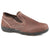 Roper Womens Brown Leather Petty Tumbled Slip-On Shoes