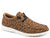 Roper Womens Brown Leopard Fabric Hang Loose Oxford Shoes