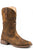 Roper Womens Rustic Cognac Faux Leather Kennedy Cowboy Boots