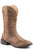 Roper Womens Tan Faux Leather Riley Scroll 12In Cowboy Boots