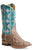 Roper Womens Tan/Brown Leather Oakley Python Aztec Cowboy Boots