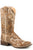 Roper Womens Brown Leather Flow Embroidery Cowboy Boots