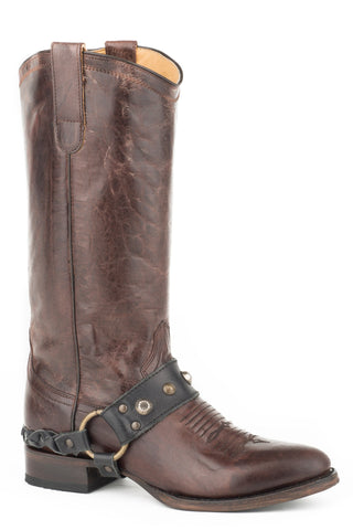 Roper Womens Brown Leather Selah Tall Cowboy Boots