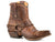 Roper Womens Vintage Brown Leather Selah Snip Toe Ankle Boots