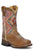 Roper Boys Youth Brown Leather Margo Native Cowboy Boots