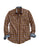 Tin Haul Mens Golden Brown 100% Cotton Plaid L/S Western Shirt