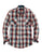Tin Haul Mens Brown/Red 100% Cotton Ombre Dobby L/S Shirt