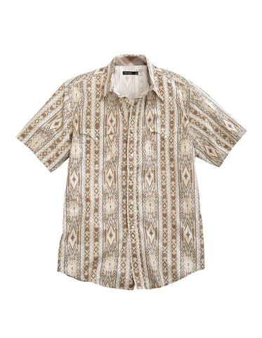 Tin Haul Mens Grey 100% Cotton Tribal Wallpaper S/S Shirt