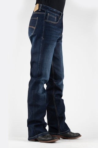 Tin Haul Mens Blue Cotton Blend 421 Fit Two Color Jeans