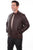 Scully Mens Chocolate Leather Quilted Jacket
