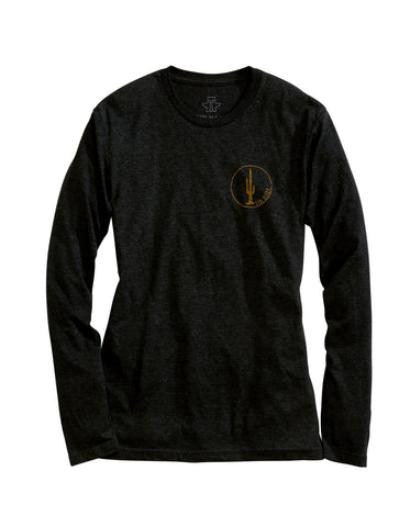 Tin Haul Womens Black Cactus Is Circle L/S T-Shirt