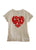 Tin Haul Womens White 100% Cotton Love Heart S/S T-Shirt