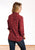 Tin Haul Womens Red 100% Cotton Santa Fe Sun L/S Shirt
