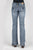Tin Haul Womens Blue Cotton Blend 280 Rosie Embroidery Jeans