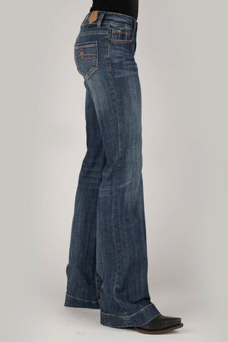 Tin Haul Womens Blue Cotton Blend 460 Ella Double Loop Jeans