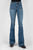 Tin Haul Womens Blue Cotton Blend Libby Fit Square Pocket Jeans