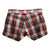 Tin Haul Womens Red 100% Cotton Buckeye Check Flat Front Shorts