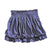 Tin Haul Womens 100% Blue Cotton Jersey Bubble Tiered Skirt