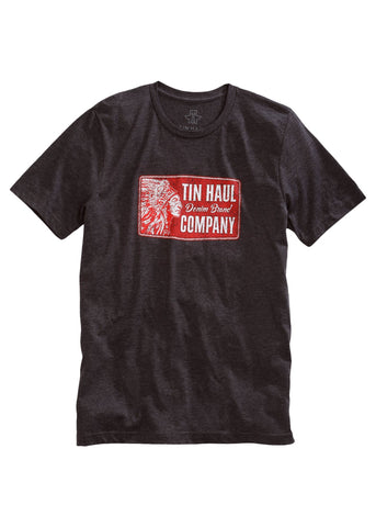 Tin Haul Patch Unisex Dark Grey Denim Brand S/S T-Shirt