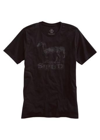 Tin Haul Unisex Black 100% Cotton Stud Horse S/S T-Shirt