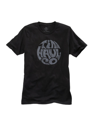 Tin Haul Unisex Black 100% Cotton Logo in Circle S/S T-Shirt