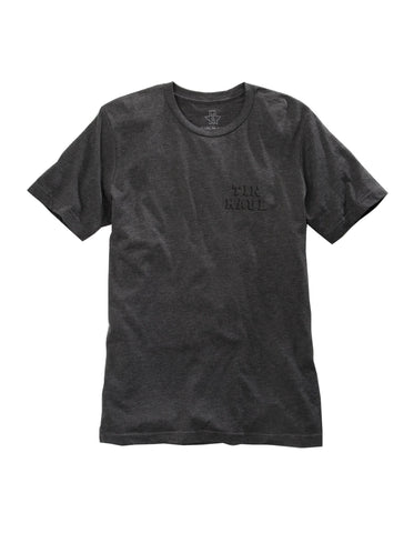 Tin Haul Unisex Charcoal Grey 100% Cotton 3D Block Letters S/S T-Shirt