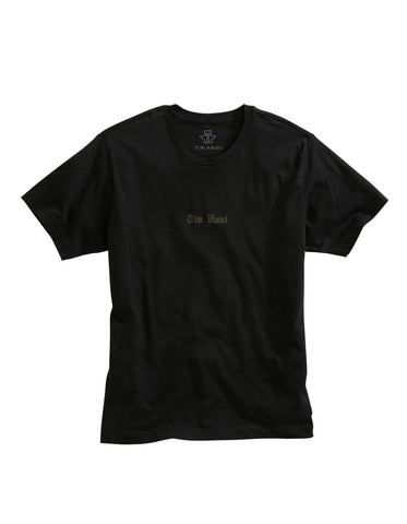 Tin Haul Unisex Black 100% Cotton Old English S/S T-Shirt