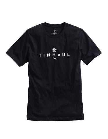 Tin Haul Mens Black 100% Cotton Anvil and Hammer S/S Crew T-Shirt