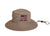 Tin Haul Unisex Khaki 100% Cotton Flag Patch Bucket Hat