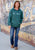 Tin Haul Mens Green Cotton Blend Old Style Hoodie