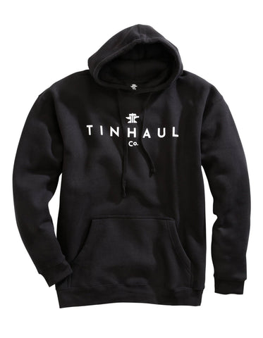 Tin Haul Mens Black Cotton Blend New Logo Hoodie