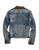 Tin Haul Mens Blue 100% Cotton Denim Suede Collar Jacket