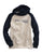 Tin Haul Womens Oatmeal/Navy Cotton Blend Retro Logo Hoodie