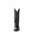 Ferrini Mens Black Leather Full Quill Ostrich R-Toe Colt Cowboy Boots