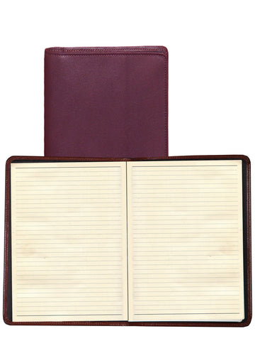 Scully Accessories Plum Italian Leather Ruled Desk Journal