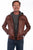 Scully Mens Cognac Lamb Leather Hooded Jacket