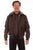 Scully Mens Vintage Brown Leather Sporty Canvas Jacket