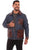 Scully Mens Denim Cotton Blend Leather Trim Jacket